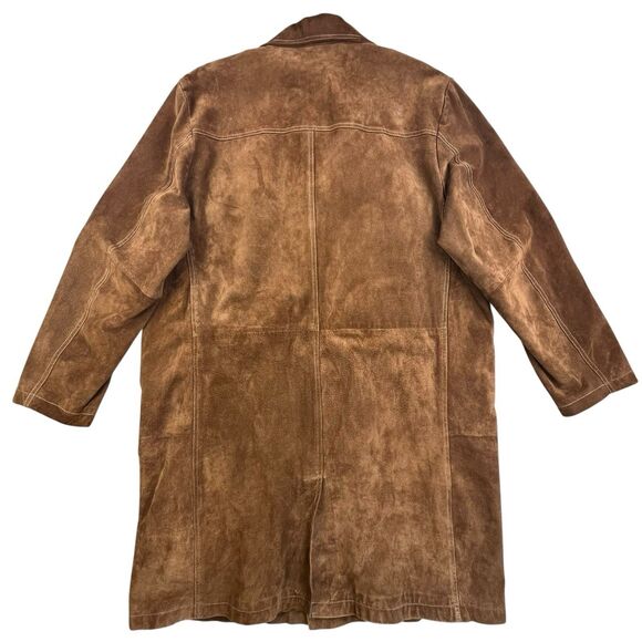 Vintage Wilsons Leather M. Julian Leather Jacket Size XL Brown Roughout Long - Picture 9 of 14